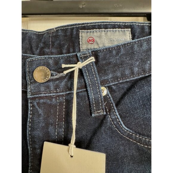 AG Jeans Saige High - Rise Straight Size 26 Dark Wash Full Motion Denim Contour - Picture 5 of 16